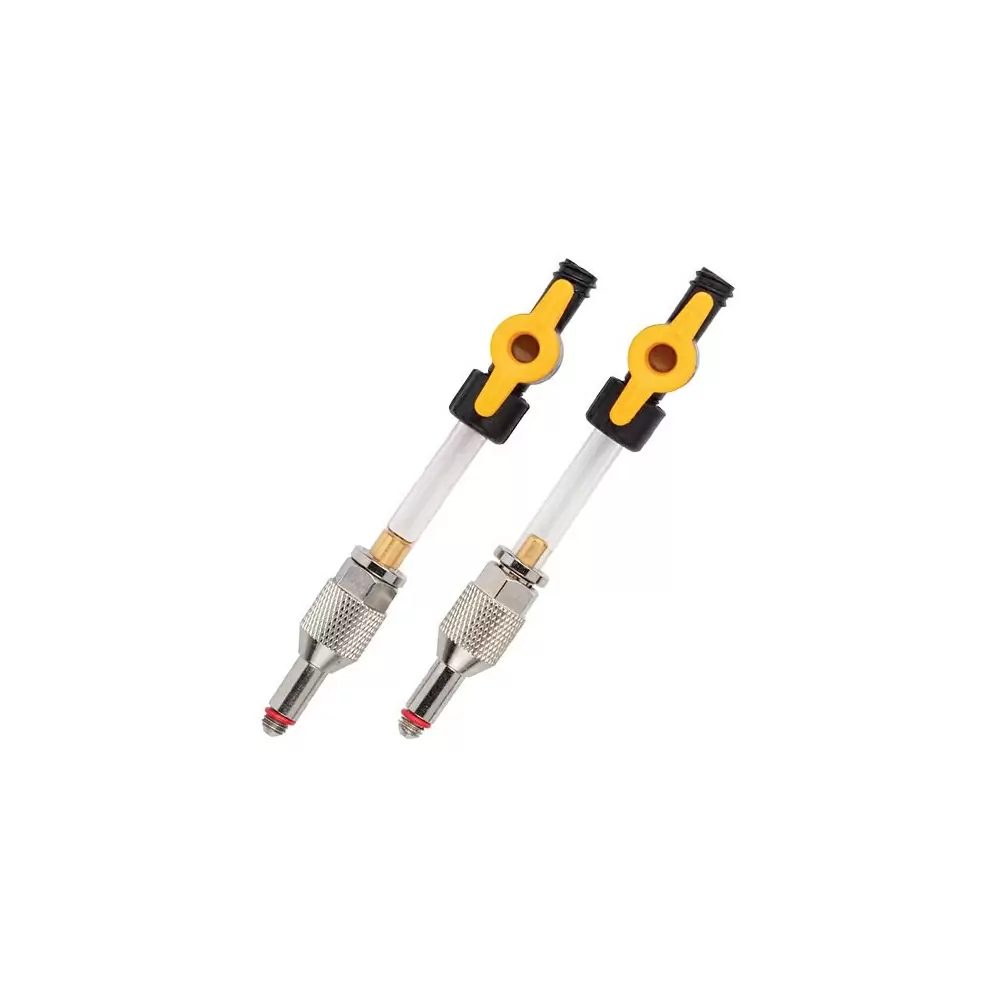 2x Universal Adapters for Elite Bleed Kits with 1/4 turn Valves for Mineral Oil - image