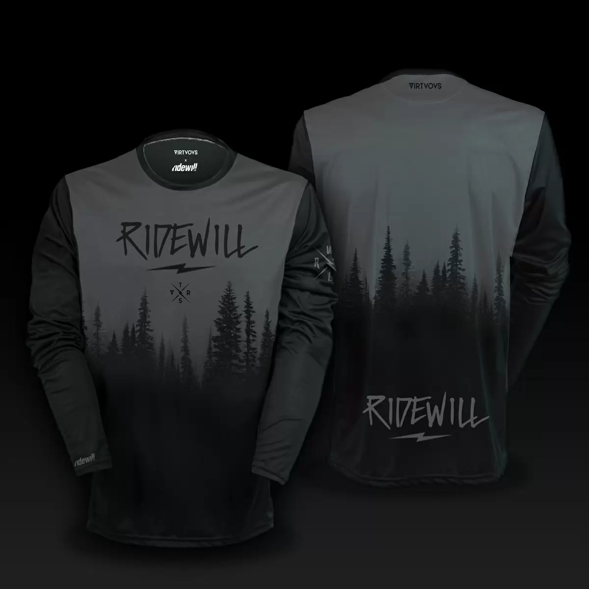 Long sleeve Jersey Firs Ridewill Limited Edition grey size S - image