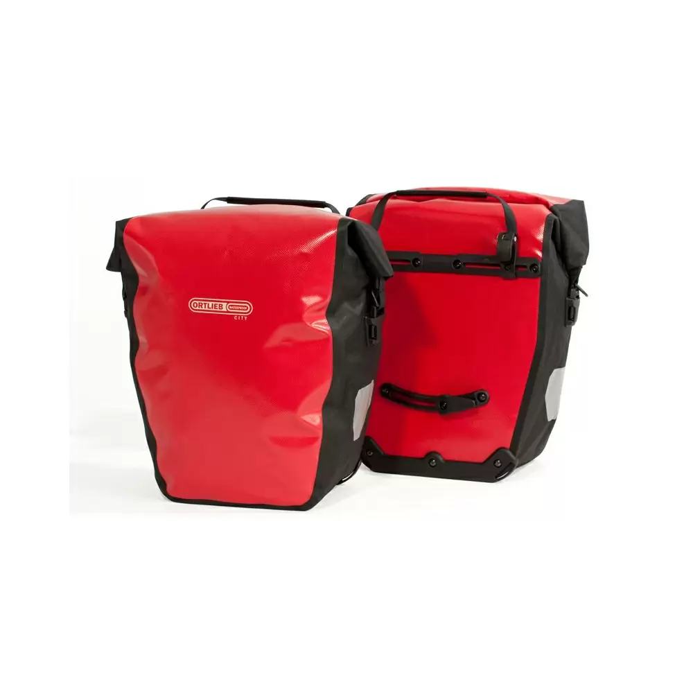 Rear Rack Bags Pair Back-Roller City 20L + 20L Red - image