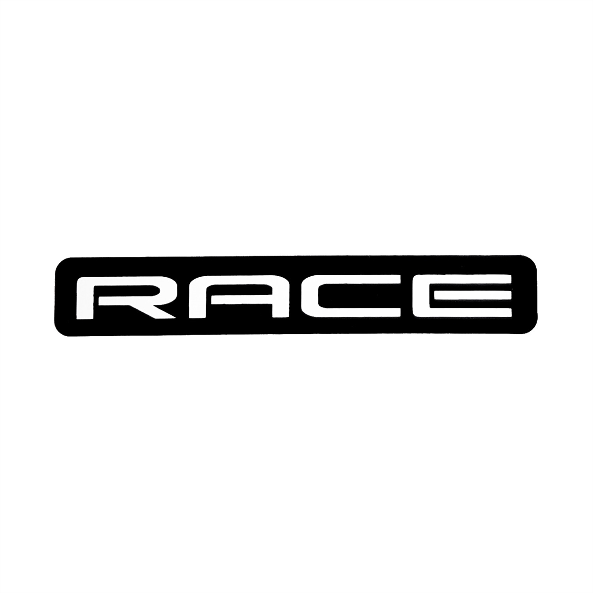RACE Aufkleber Schwarz/Weiß