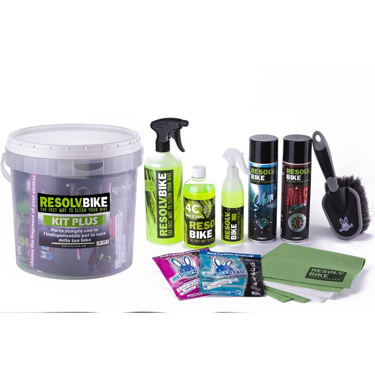 Bucket Plus Kit For Complete Bike Care