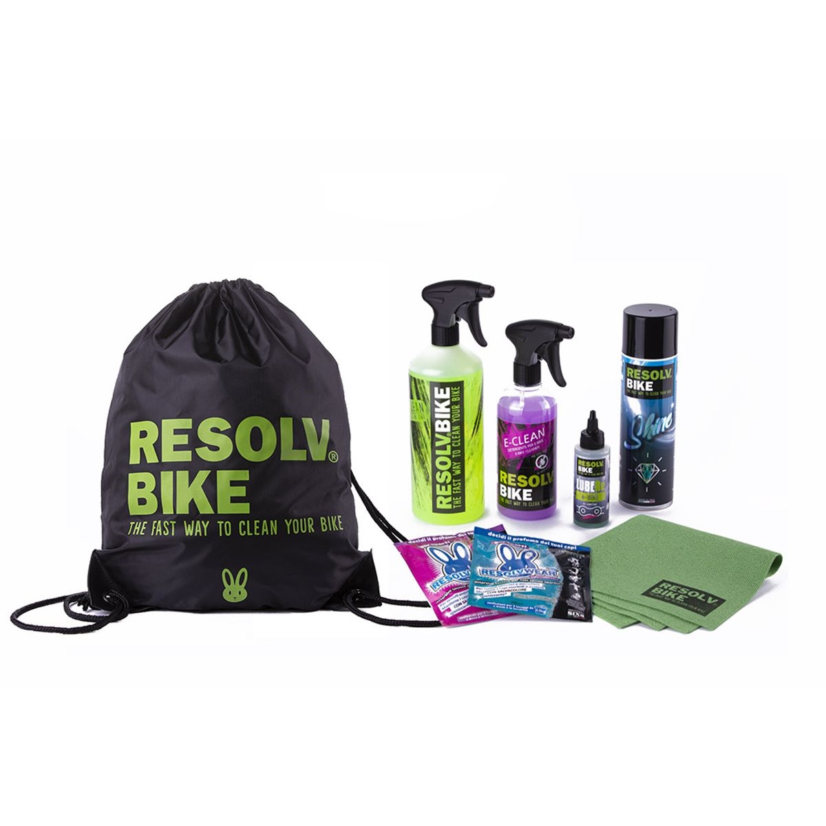 Resolvbike 1017 7 kit pulizia bici elettrica starter kit e bike Kit P