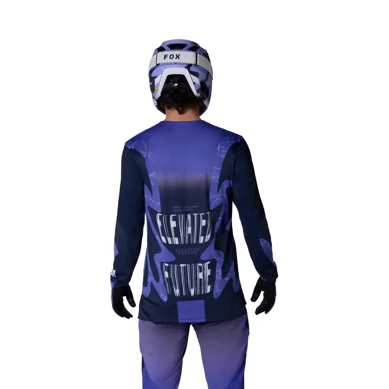 MTB Long Sleeve Flexari LS Jersey Diffuse Special Edition Blue Berry Size L #3