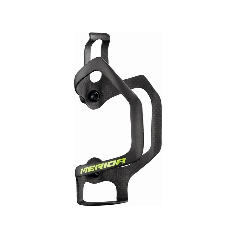 Carbon Bottle Cage Lateral Insertion Black/Green 20g
