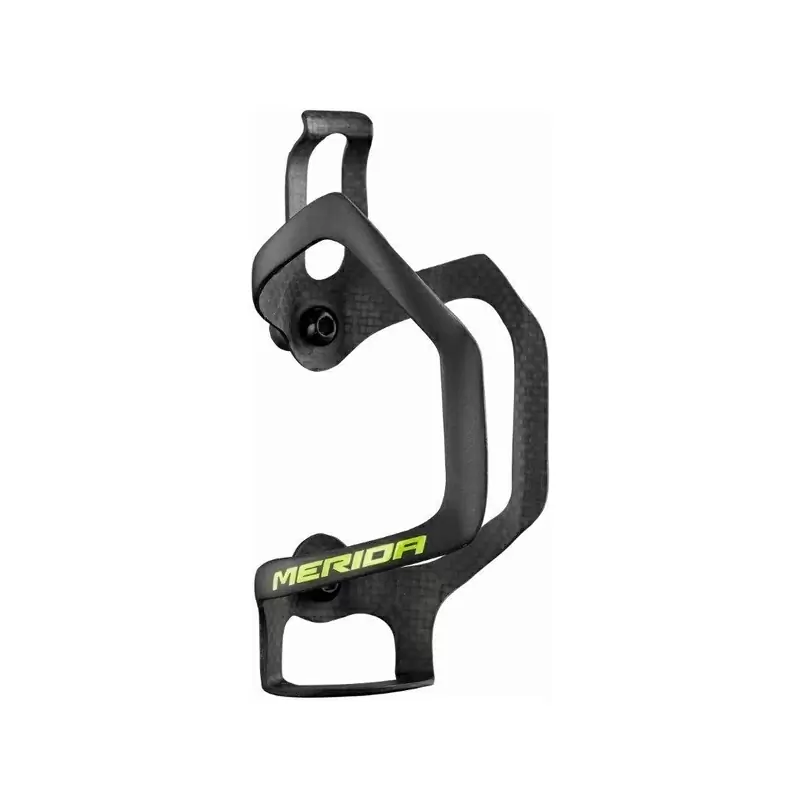 Carbon Bottle Cage Lateral Insertion Black/Green 20g - image