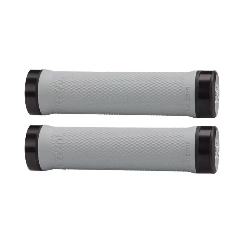 Grips Pair Lock-On 130mm x 30.5mm Soft Compund Light Grey - image