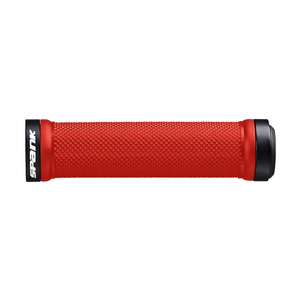 Spoon Lock-on Grips 30mm x 130mm Red