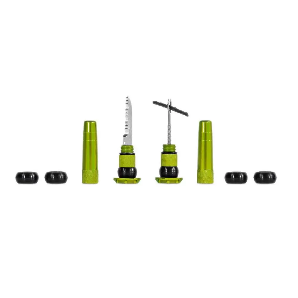 Kit Riparazione Stealth Tubeless Puncture Plugs Verde - image
