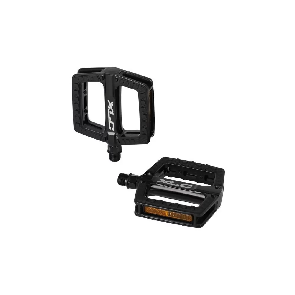 Pedale flat PD-M30 black with reflectors - image