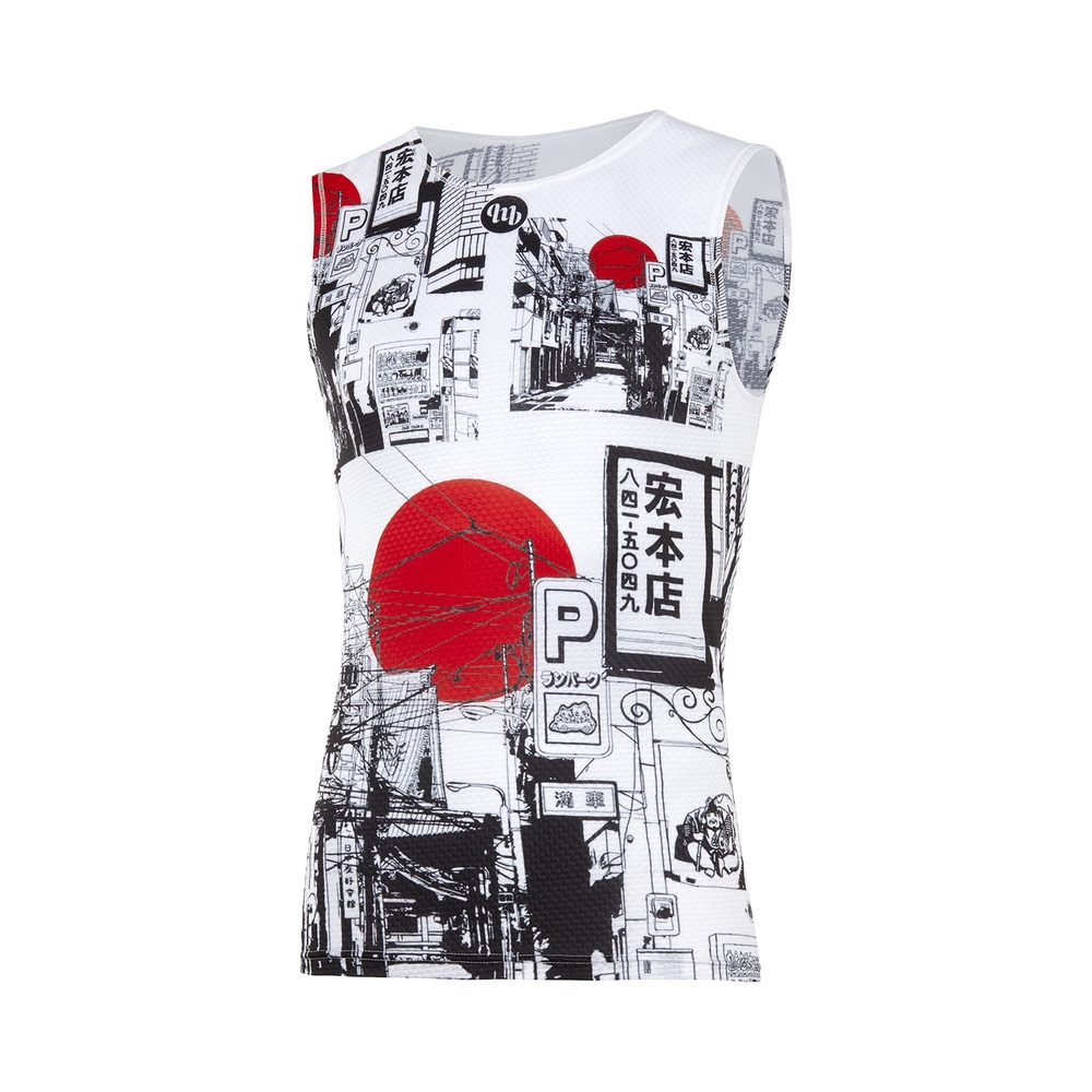 Camisa de roupa íntima sem manga Fun Man Japão tamanho L/XL