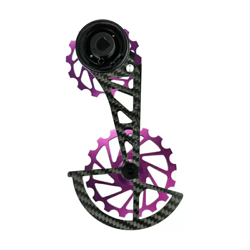 OSPW Kit Pulleys + Carbon Cage for Sram AXS 12s Purple - image