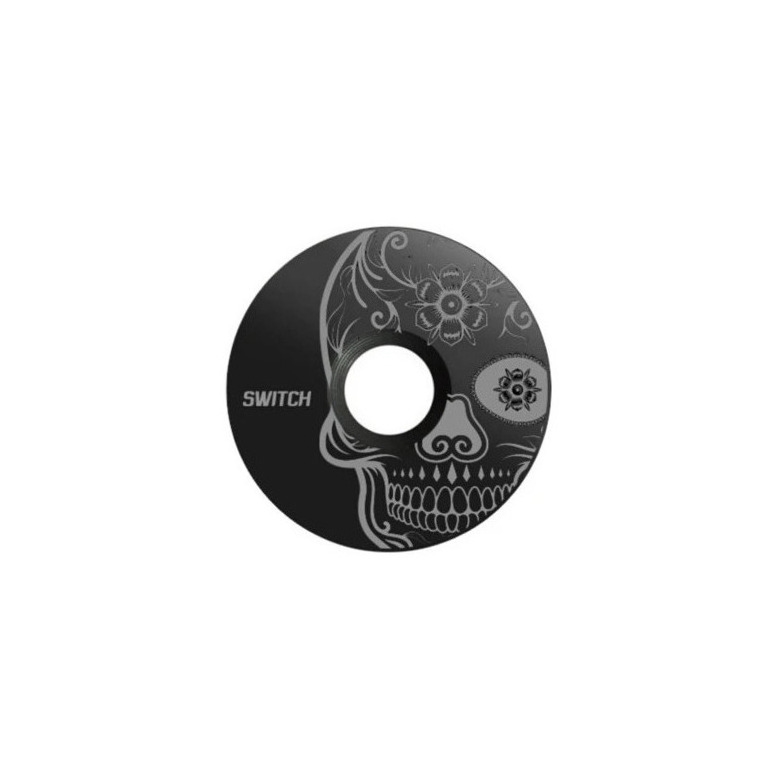 Tappo Serie Sterzo in Alluminio Skull Nero/Grigio