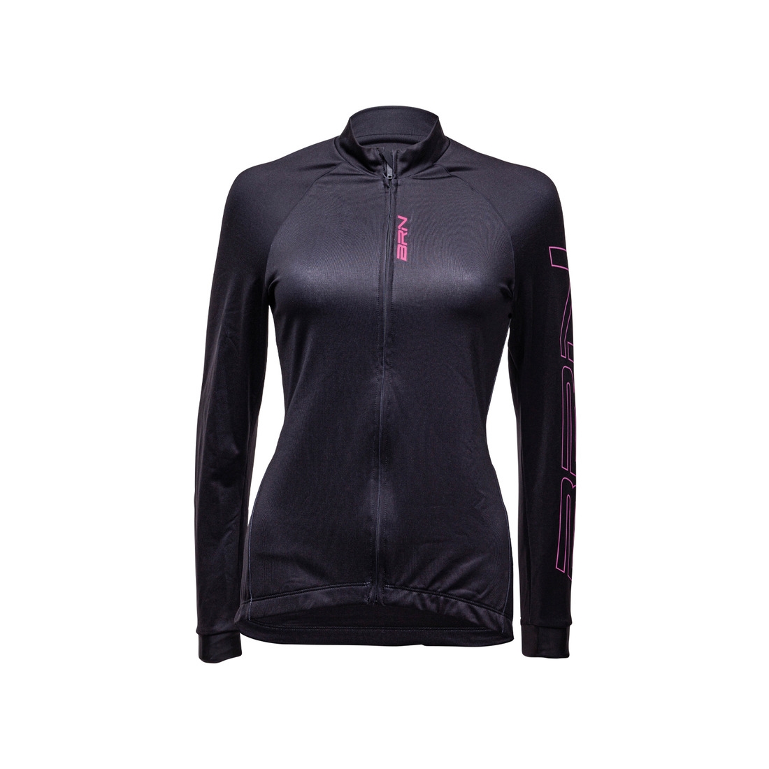 Damen-Sweatshirt Schwarz/Fuchsia Fluo Größe S