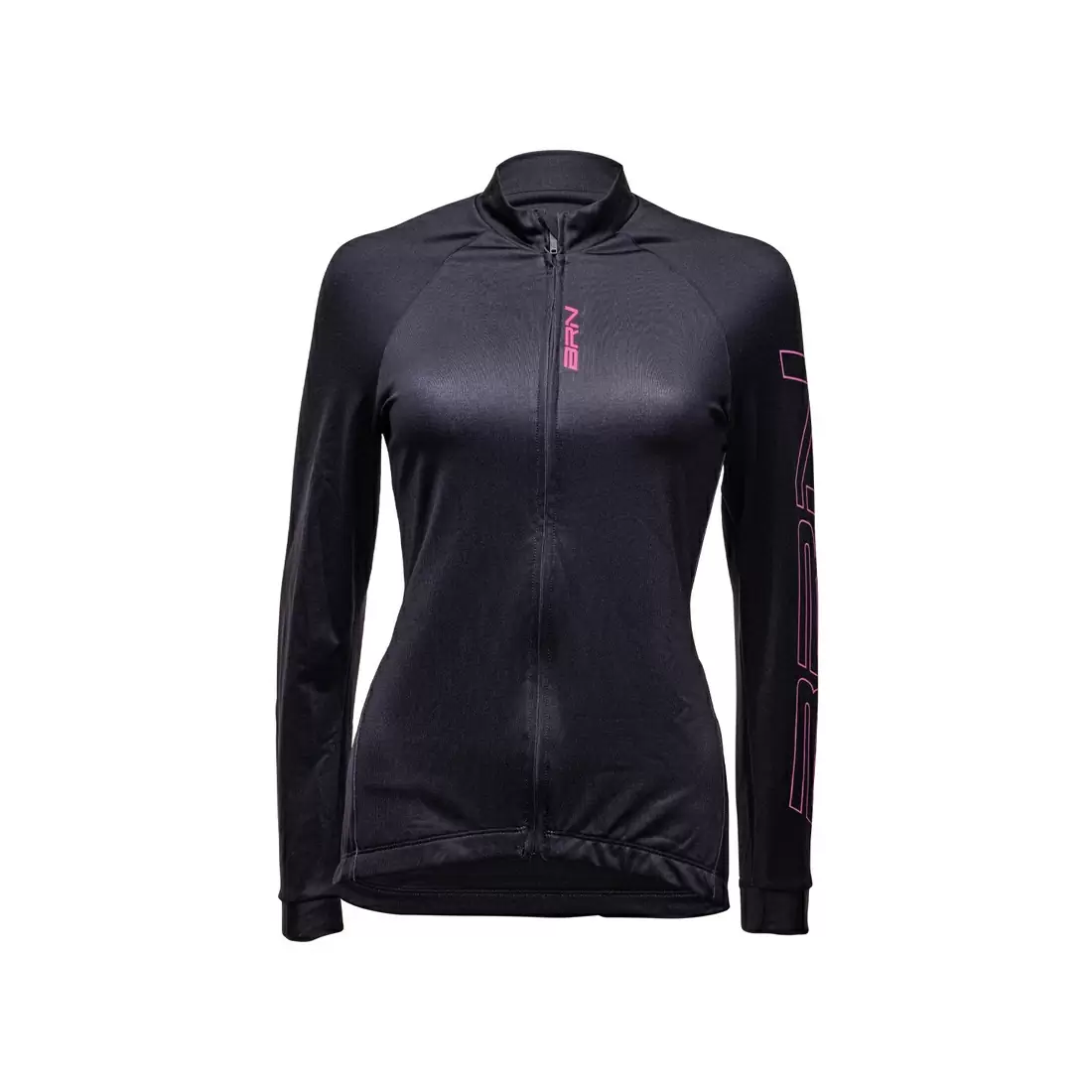 Maglia Donna Felpata Nero/Fucsia Fluo Taglia S - image