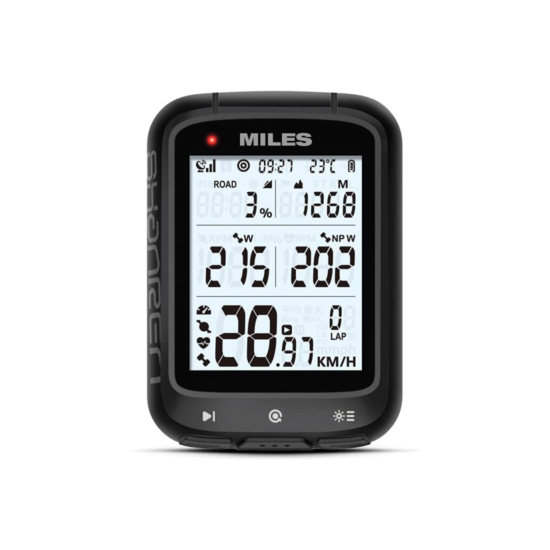 Miles Smart GPS ANT+ / Bluetooth bike computer with integrated power meter