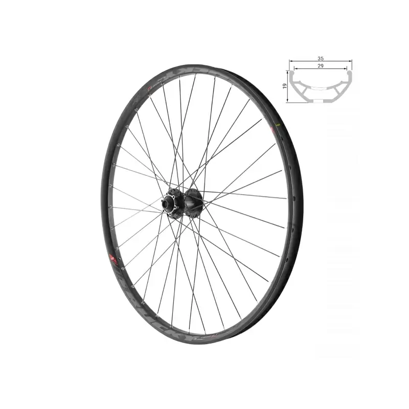 Roue avant VTT 27 5 disque 6 trous PP15x100 Canal interne 29mm Tube