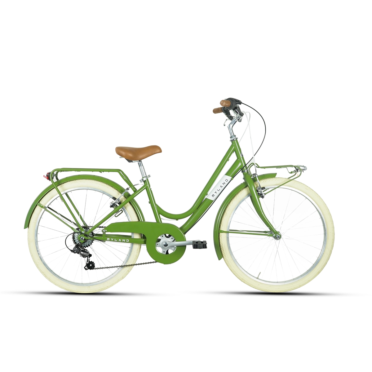 Bicicleta Urbana KID 24.1 24'' Niña 8-11 Años 6s Verde