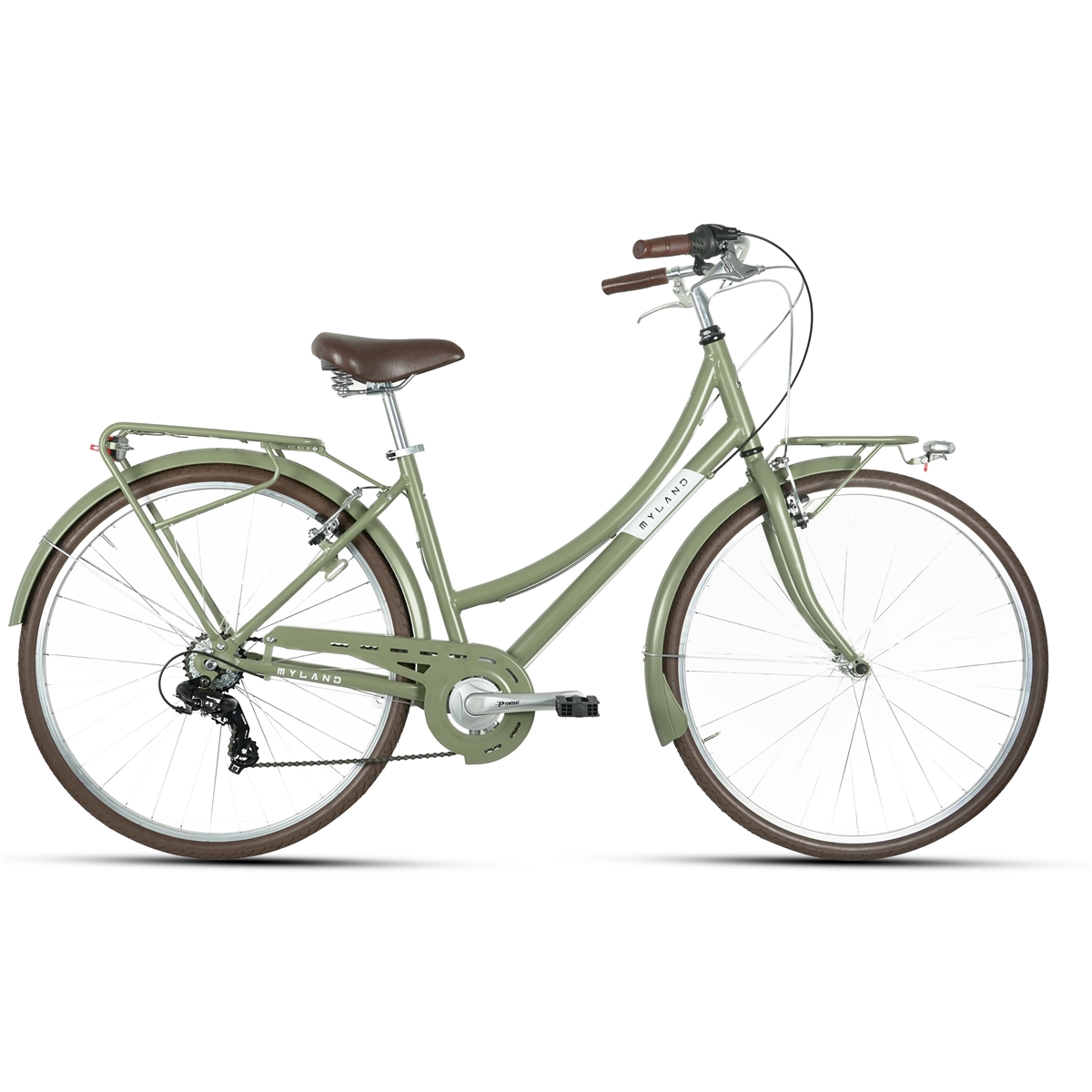 Bicicleta Urbana CORSO 28.5 28'' 7v Mujer Verde talla M
