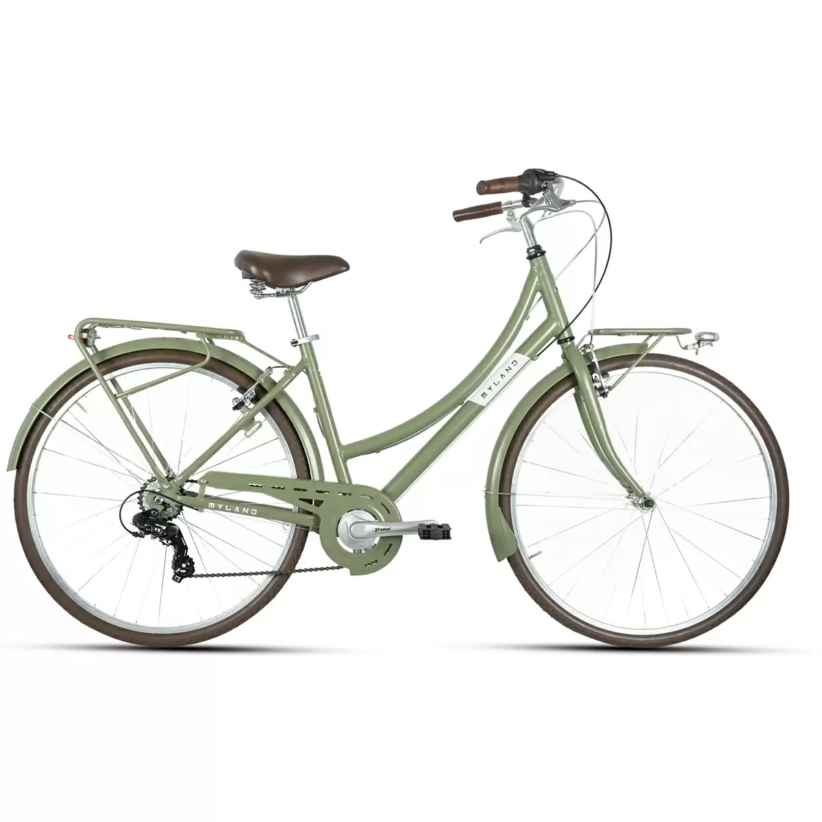 City Bike CORSO 28.5 28'' 7v Verde Donna taglia M - image