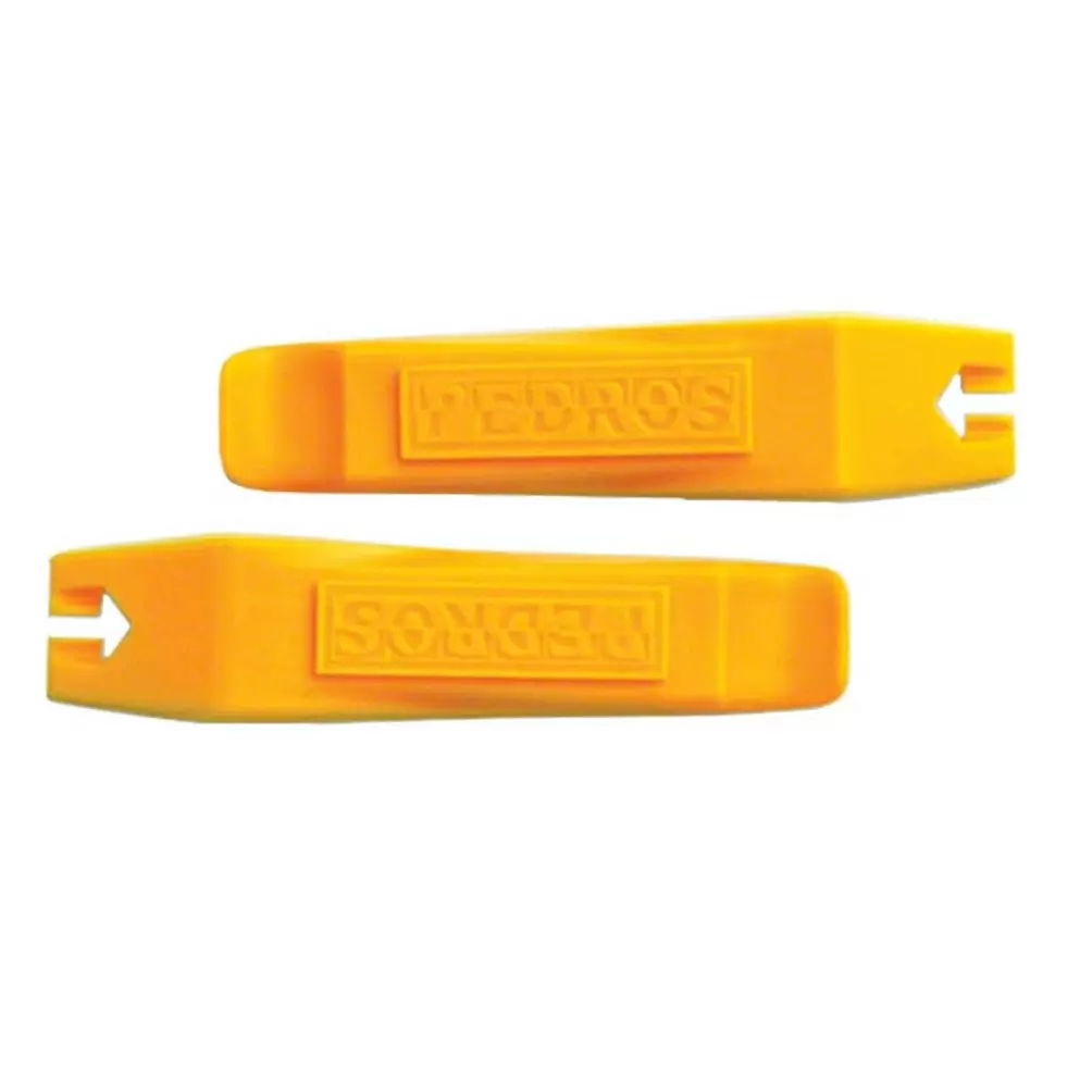 Nylon tire lever 2 pieces yellow - image