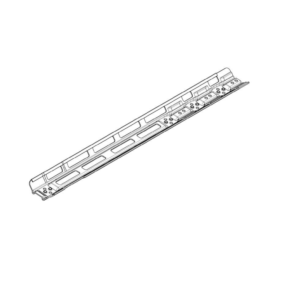 Vertical PowerTube 750wh guide rail with edge protection