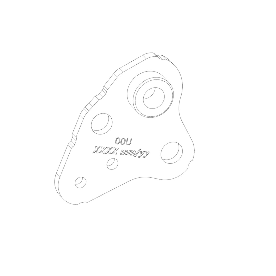 Drive unit mounting plate short right