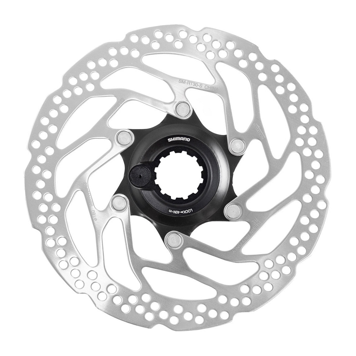 Centerlock ebike brake disc SM-RT30 180mm with magnet
