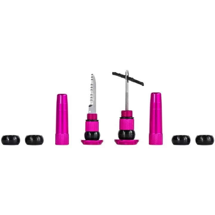 Kit Riparazione Stealth Tubeless Puncture Plugs Rosa - image