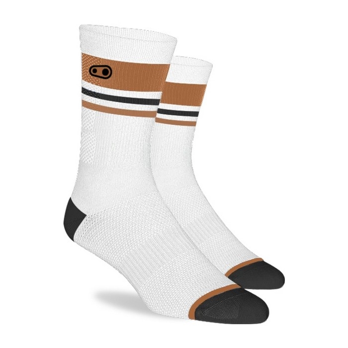 MTB Socks Icon White/Brown Size S/M (39-41)