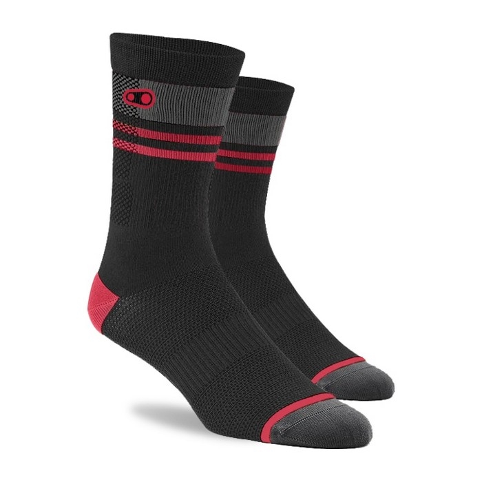 MTB Socks Icon Black/Red Size S/M (39-41)