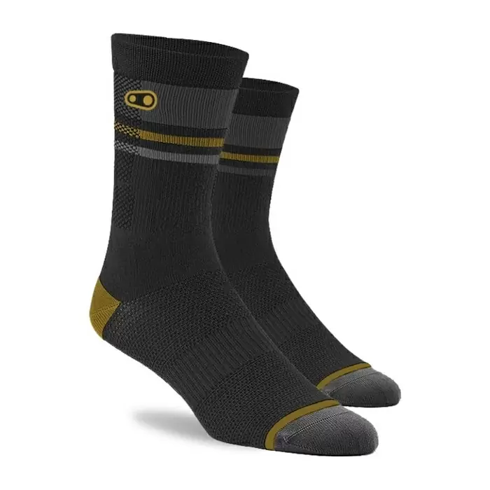 MTB Socks Icon Black/Gold Size S/M (39-41) - image