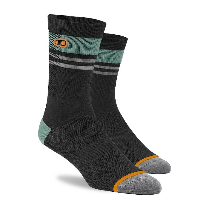 MTB Socks Icon Black/Green Size S/M (39-41)