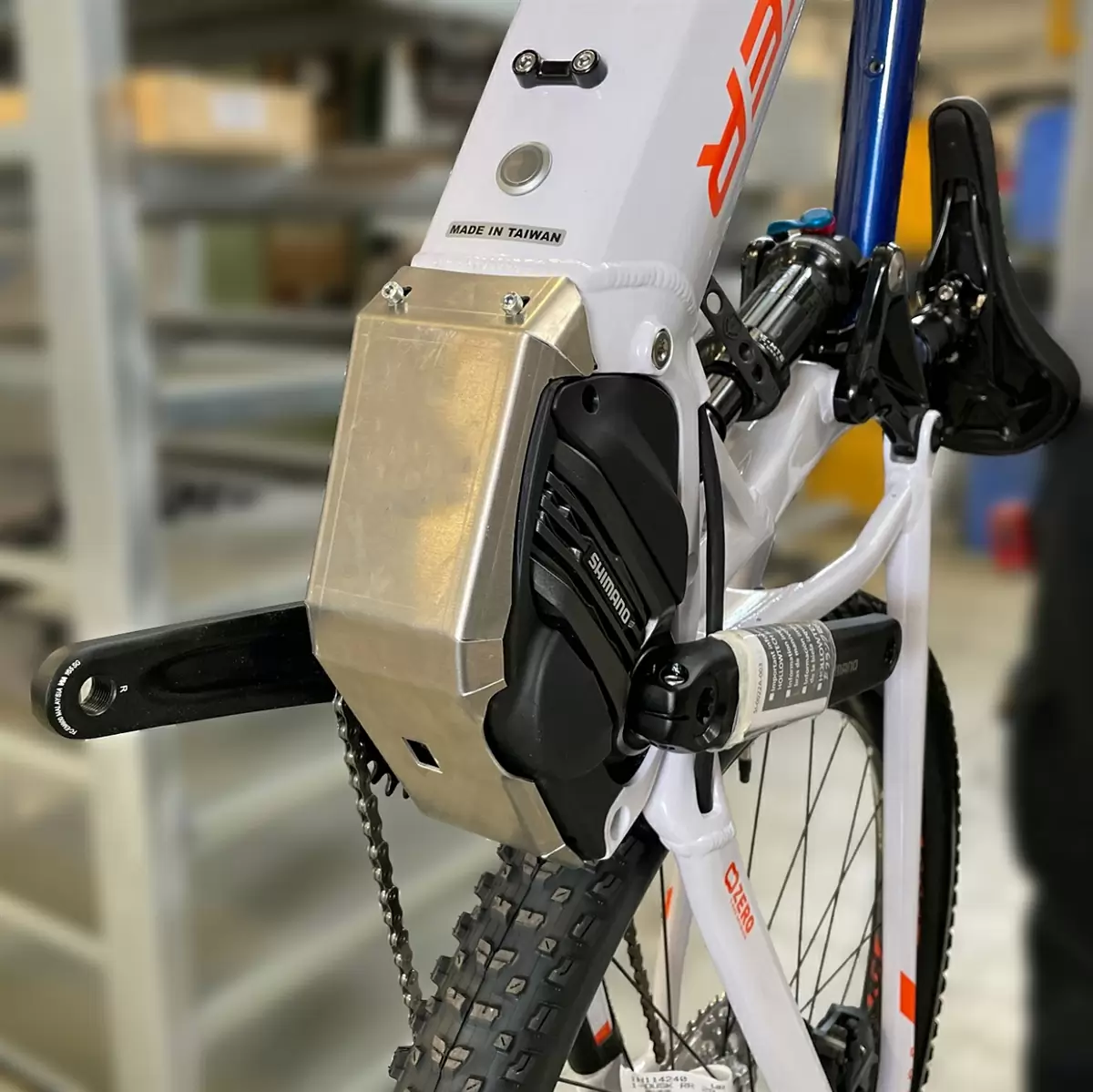 Skidplate E-Bike Mondraker Dusk Aluminium Brut #2