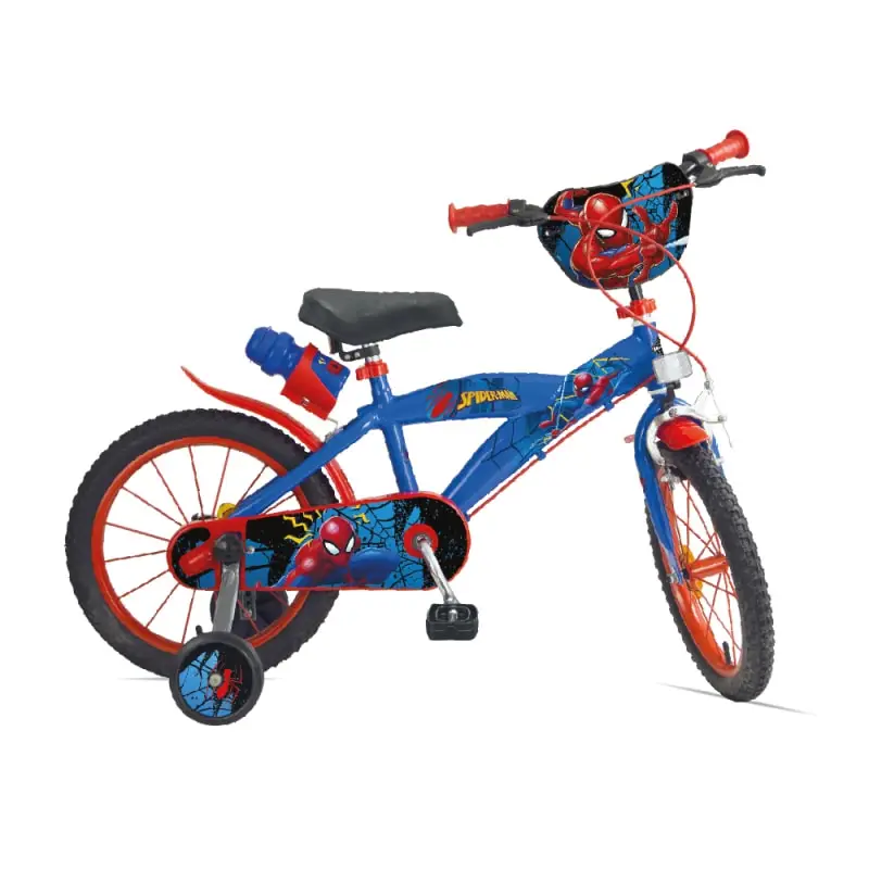 Kinderfahrrad 5-7 Jahre 16'' Disney Spiderman 1fach Rot/Blau - image