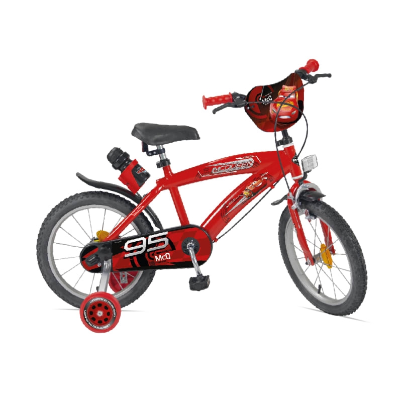 Kinderfahrrad 4-6 Jahre 14'' Disney Cars 1v Rot