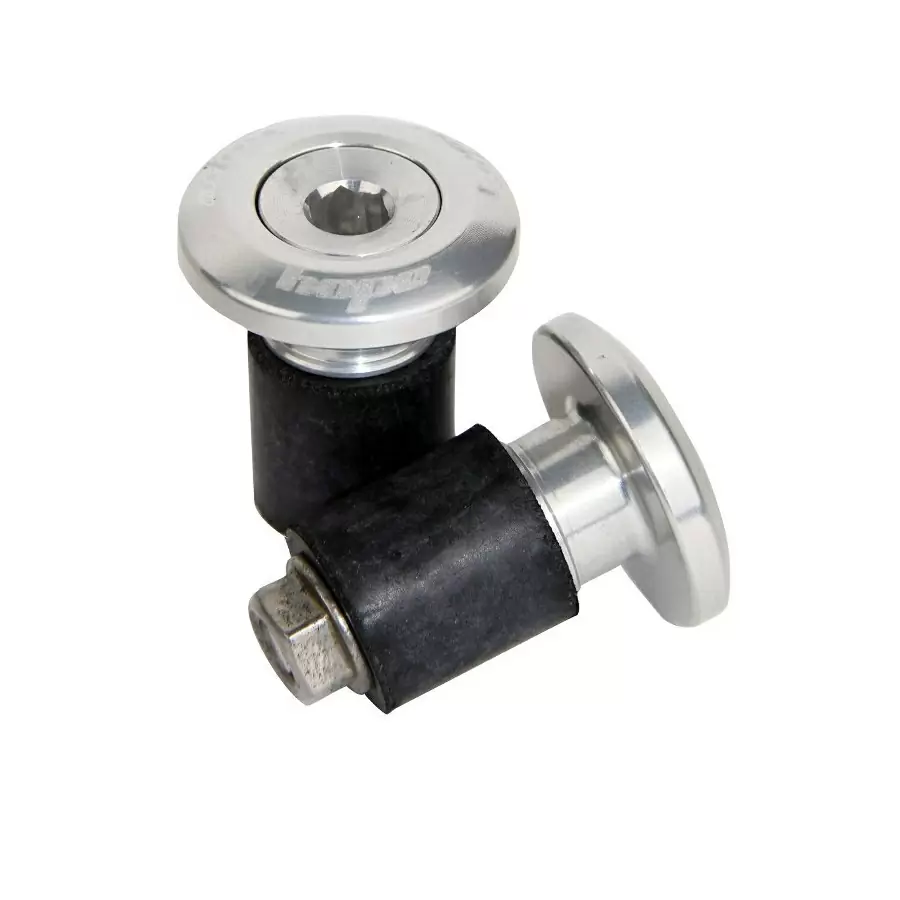 Grip Doctor CNC Bar Plugs Silver - image