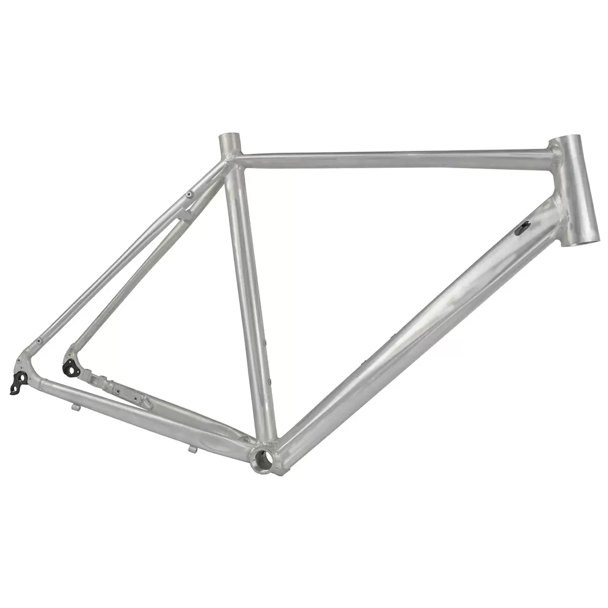 Raw Aluminum Gravel Frame 27.5''/650B Thru Axle PP12/142 - Size XS - image