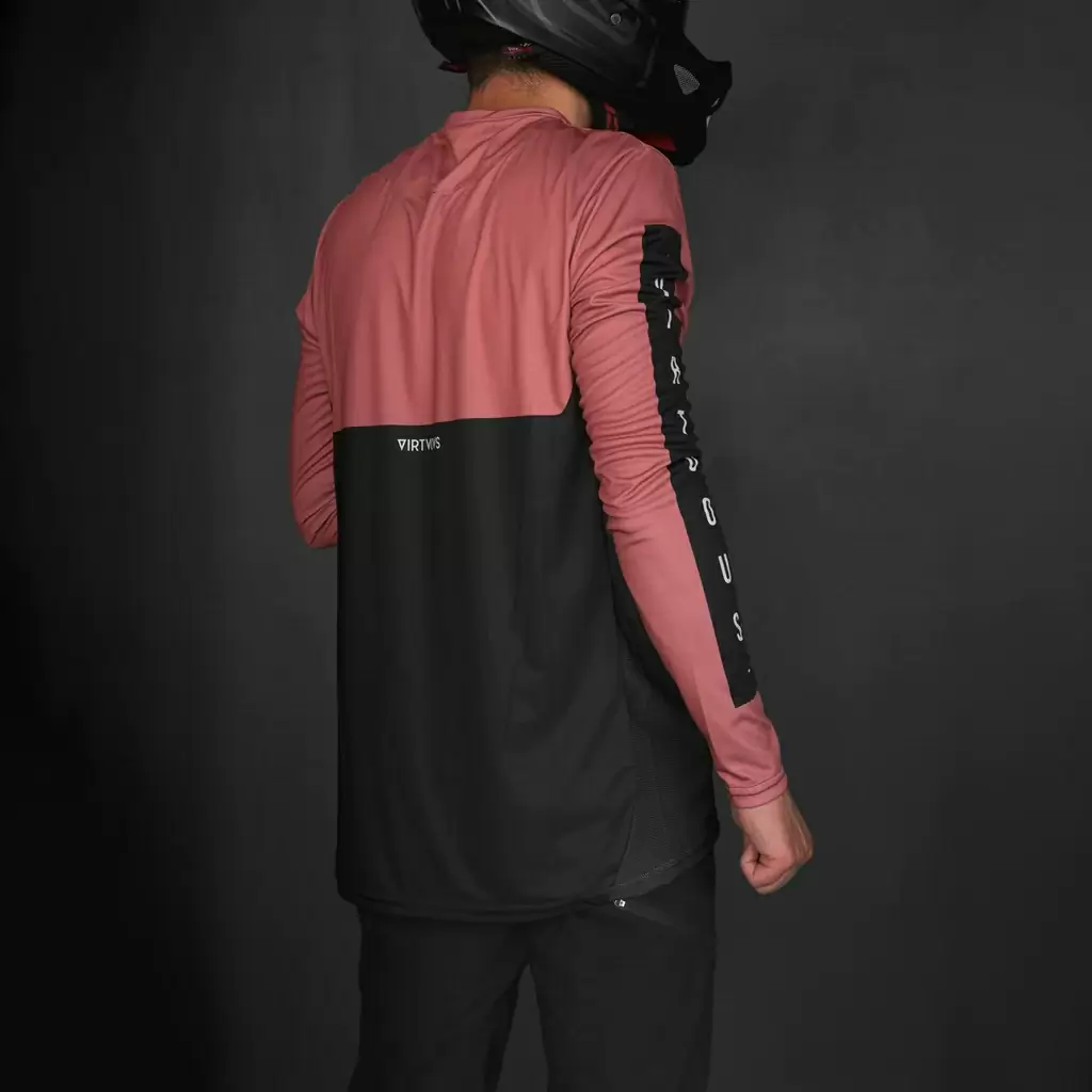 Long Sleeves MTB Level Jersey Enrosadira Pink Size S #1