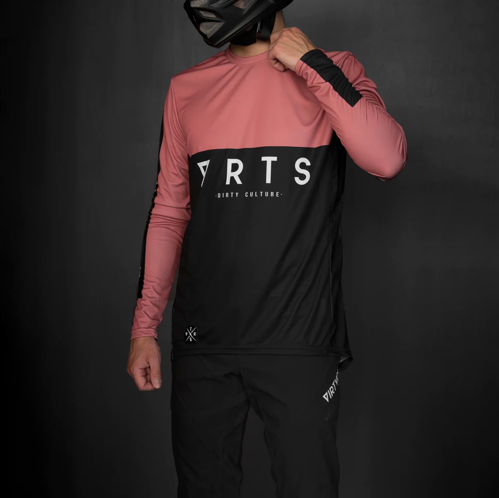 Langarmtrikot MTB Level Enrosadira Pink Größe M