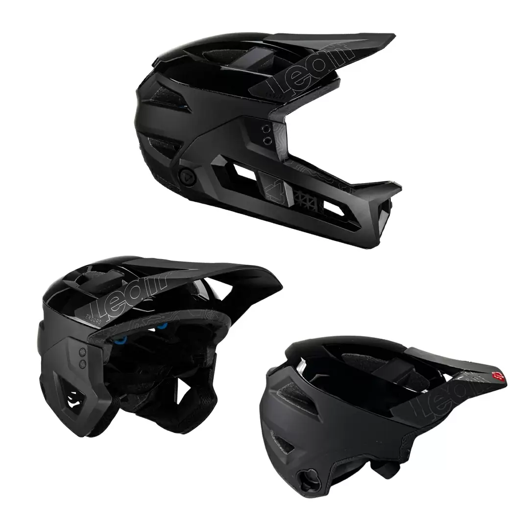 Casque VTT Enduro 3.0 Mentonnière Amovible 3 en 1 Noir Taille M (55-59cm) #1