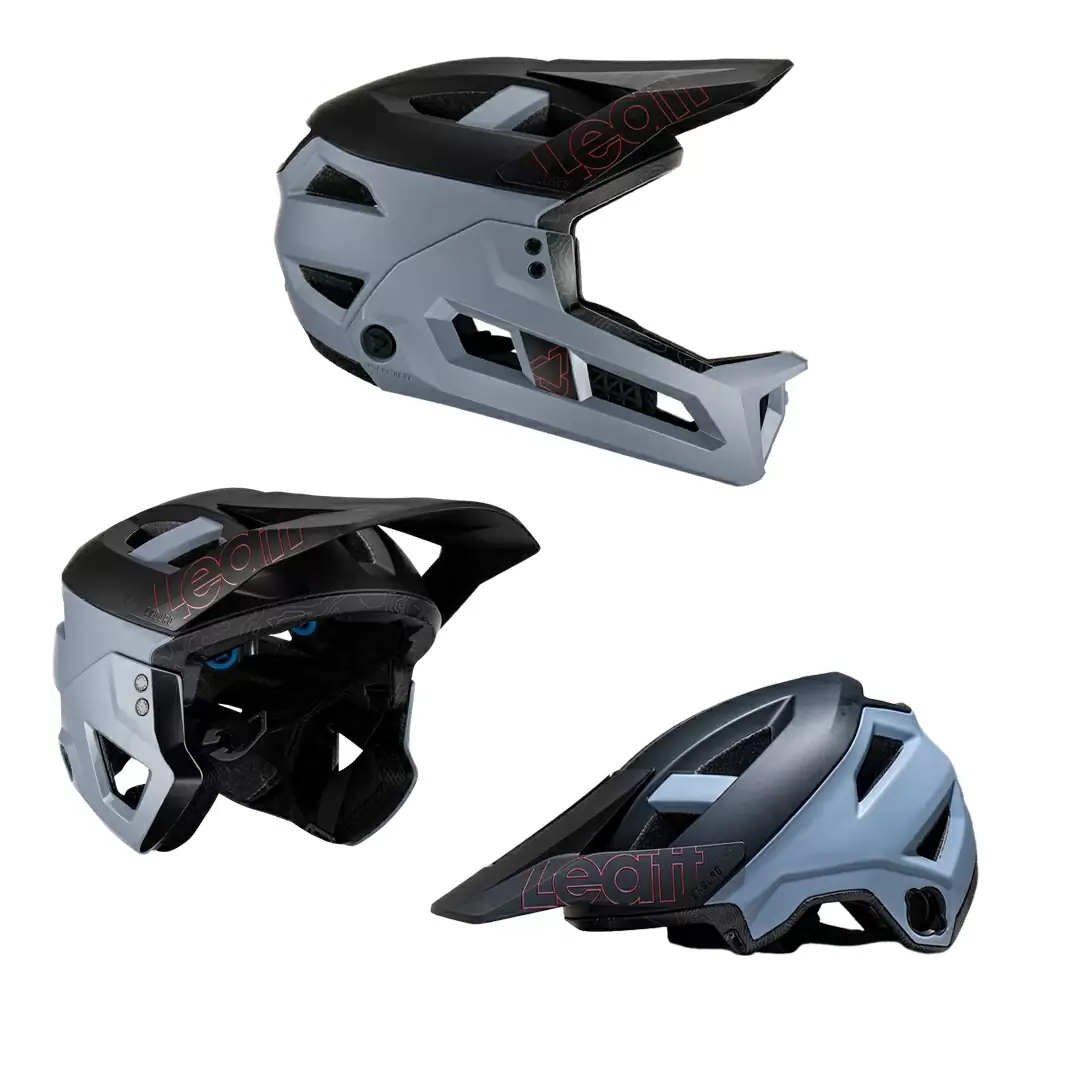 Casco MTB Enduro 3.0 Mentoniera Removibile 3 in 1 Steel Taglia M (55-59cm) #1