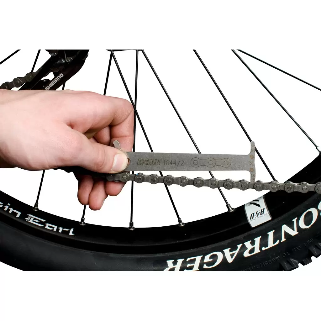 Extractor y medidor de desgaste para cadena de bicicleta