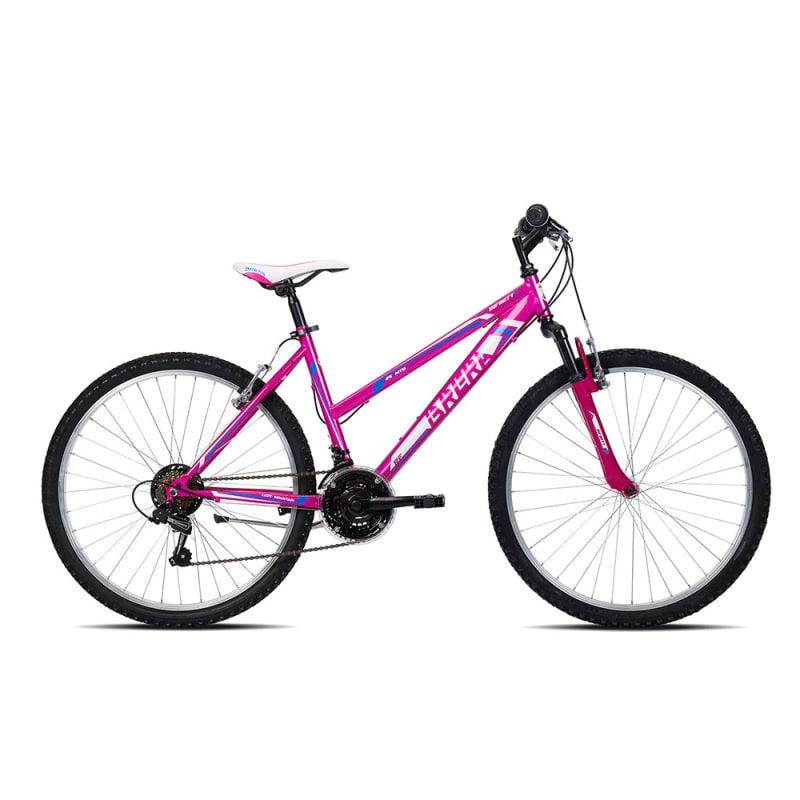 Bicicleta MTB Menina 8-10 Anos Infinity 24'' 3x6v Ciclame/Branco