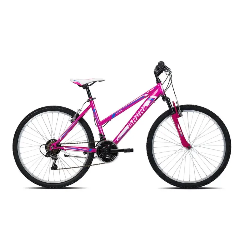 Bicicleta MTB Menina 8-10 Anos Infinity 24'' 3x6v Ciclame/Branco - image