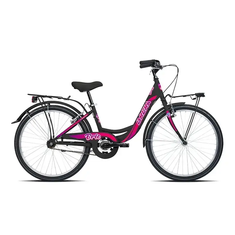 Bicicleta City Menina 10-13 Anos Brio 26'' 1v Preto/Ciclame - image