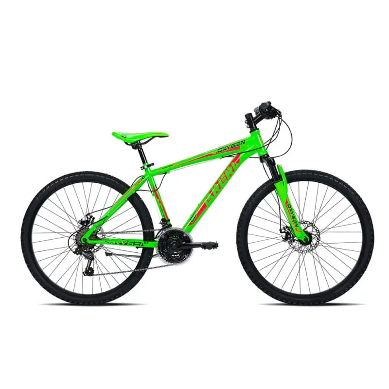 Bicicleta MTB Infantil Oxygen 27,5'' 3x7v Verde/Vermelho Tamanho M - image