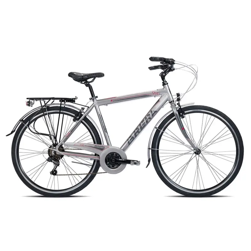 City Stylo Bike 28'' 7-speed Men's Silver/Red Size L - image