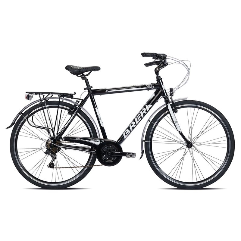 City Stylo Bike 28'' 7-speed Men's Black/White Size S