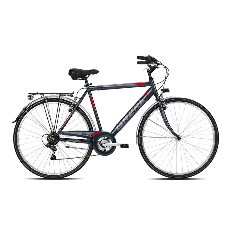 Bici City Trendy 28'' 7v Hombre Titanio/Rojo Talla M - image