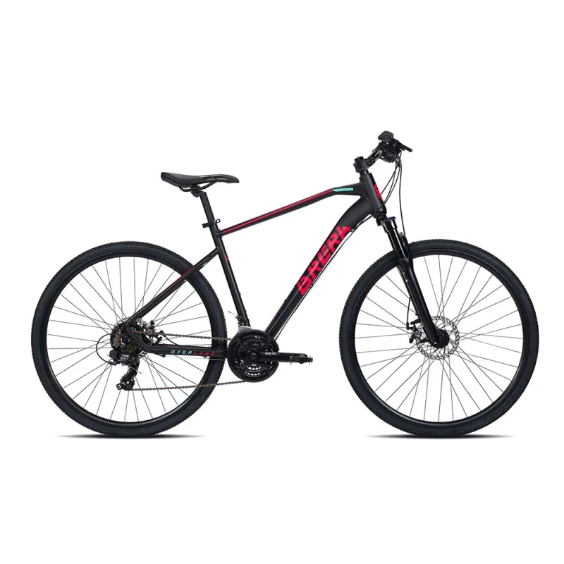 Bici Trekking Overland 28'' 3x7v Nero/Rosso Taglia S
